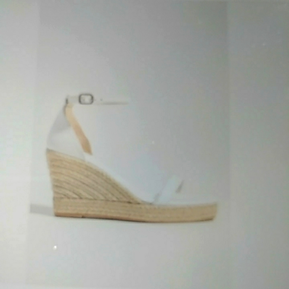 Jeffrey Campbell size 39 (US 9.5) made in Spain white leather  wedges heels EUC.